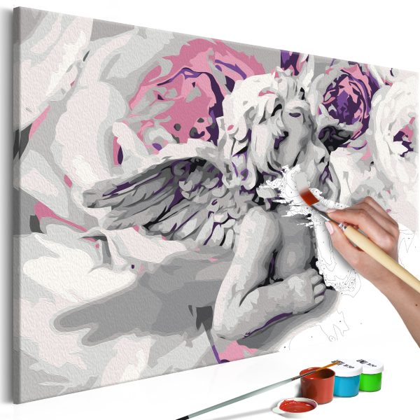 Malování podle čísel – Angel (Flowers In The Background) Malování podle čísel – Angel (Flowers In The Background)
