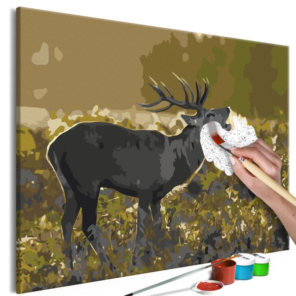 Malování podle čísel – Deer in the Snow Malování podle čísel – Deer in the Snow