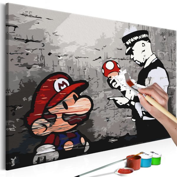 Malování podle čísel – Mario (Banksy) Malování podle čísel – Mario (Banksy)
