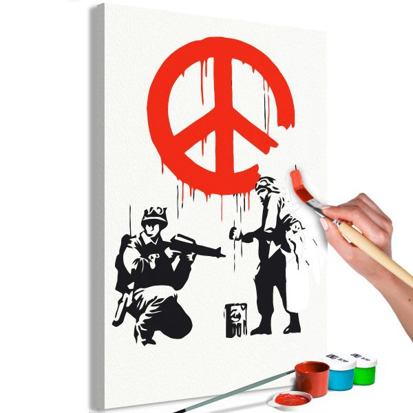Malování podle čísel – Peace Sign Malování podle čísel – Peace Sign