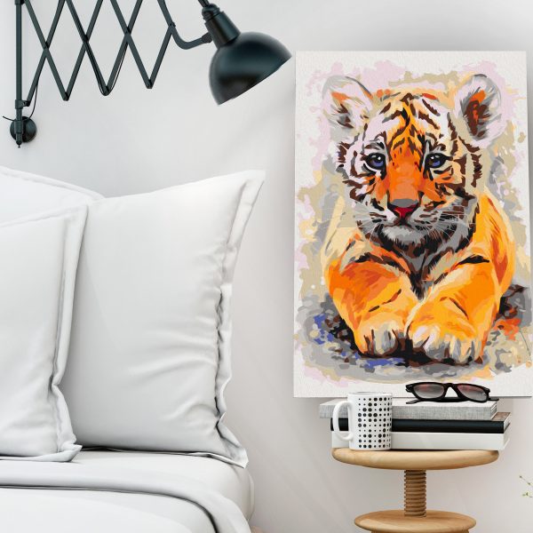 Malování podle čísel – Baby Tiger Malování podle čísel – Baby Tiger