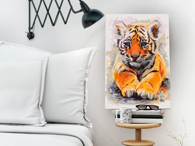 Malování podle čísel – Baby Tiger Malování podle čísel – Baby Tiger