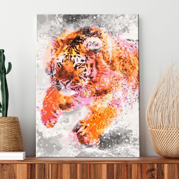 Malování podle čísel – Running Tiger Malování podle čísel – Running Tiger