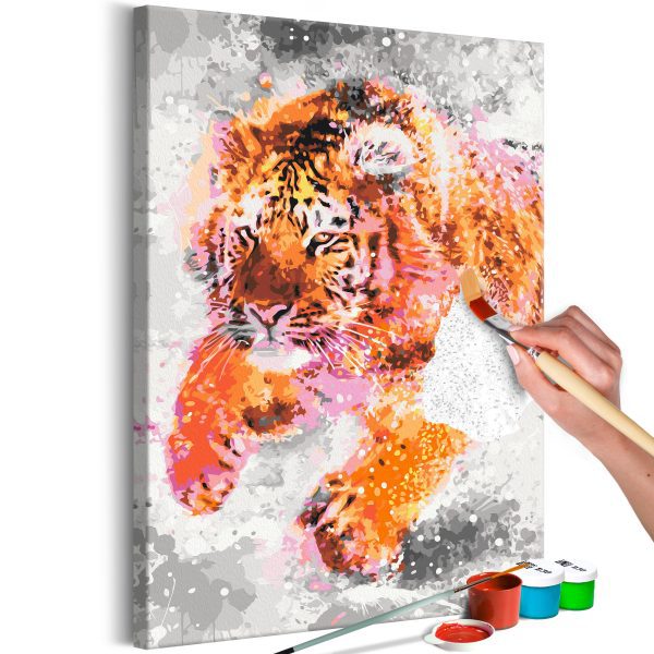 Malování podle čísel – Running Tiger Malování podle čísel – Running Tiger