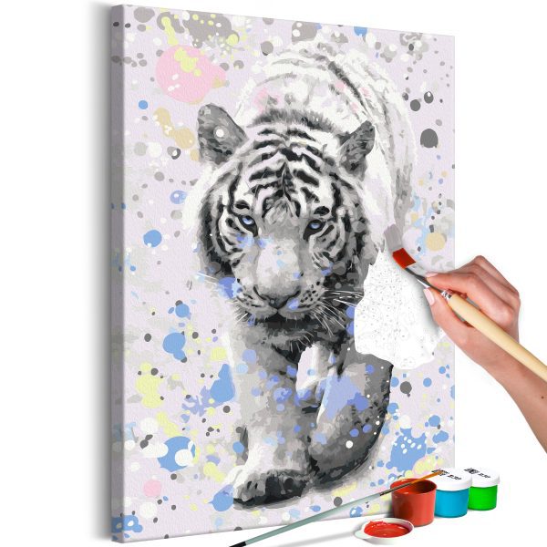 Malování podle čísel – White Lion Malování podle čísel – White Lion