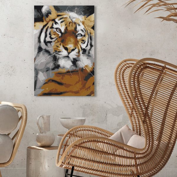 Malování podle čísel – Friendly Tiger Malování podle čísel – Friendly Tiger