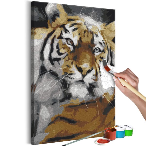Malování podle čísel – Friendly Tiger Malování podle čísel – Friendly Tiger