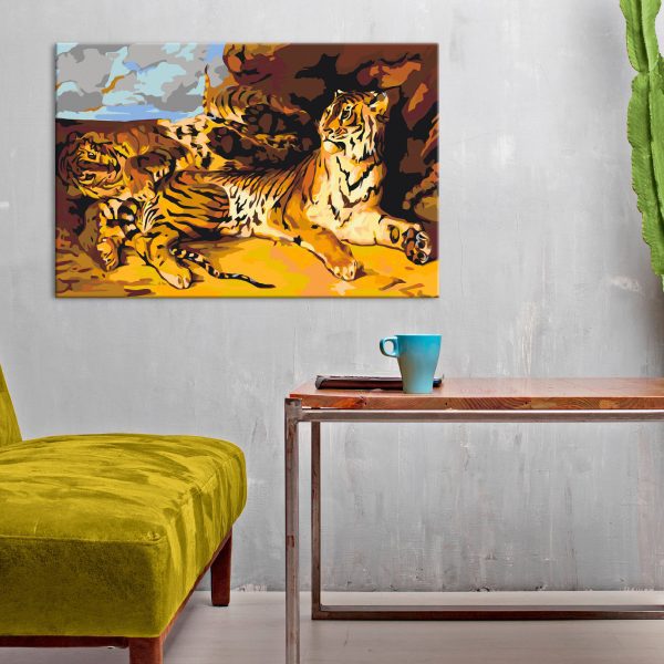 Malování podle čísel – Young Tiger With Mother Malování podle čísel – Young Tiger With Mother