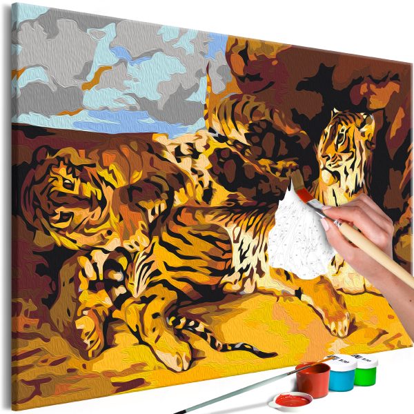Malování podle čísel – Zebra & Leopard Malování podle čísel – Zebra & Leopard