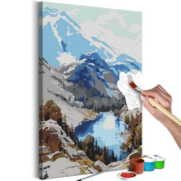 Malování podle čísel – Lake in the Mountains Malování podle čísel – Lake in the Mountains