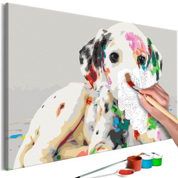 Malování podle čísel – Colourful Puppy Malování podle čísel – Colourful Puppy