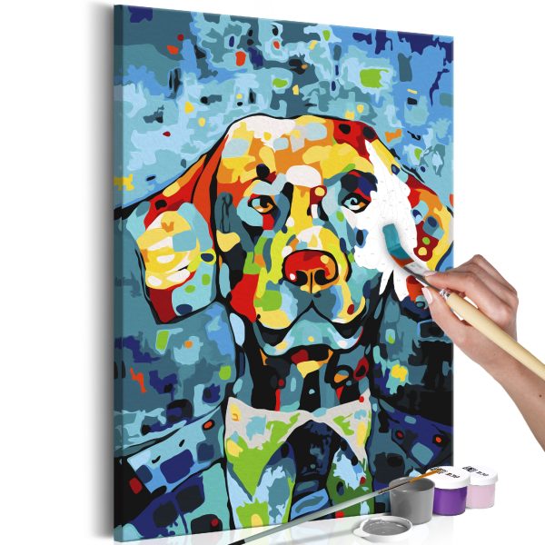 Malování podle čísel – Dog in Suit Malování podle čísel – Dog in Suit