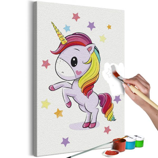 Malování podle čísel – Rainbow Unicorn Malování podle čísel – Rainbow Unicorn