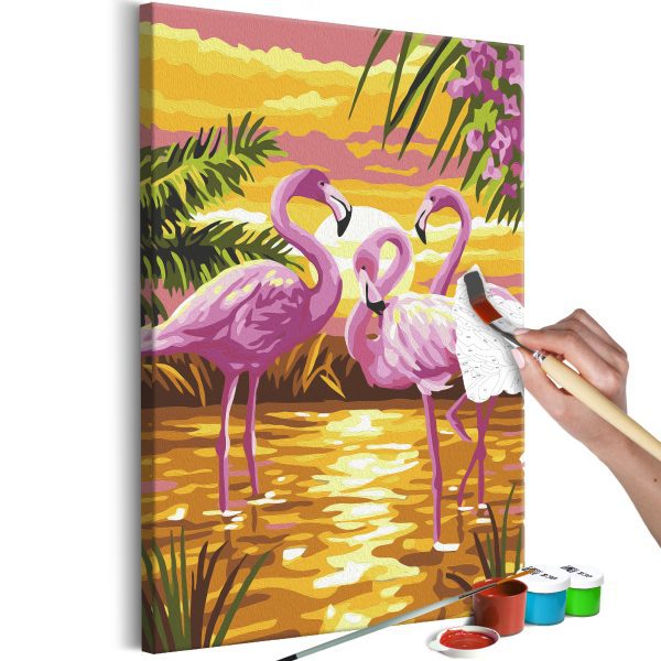 Malování podle čísel – Flamingo Girl Malování podle čísel – Flamingo Girl
