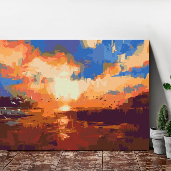 Malování podle čísel – Sunset on the Lake Malování podle čísel – Sunset on the Lake