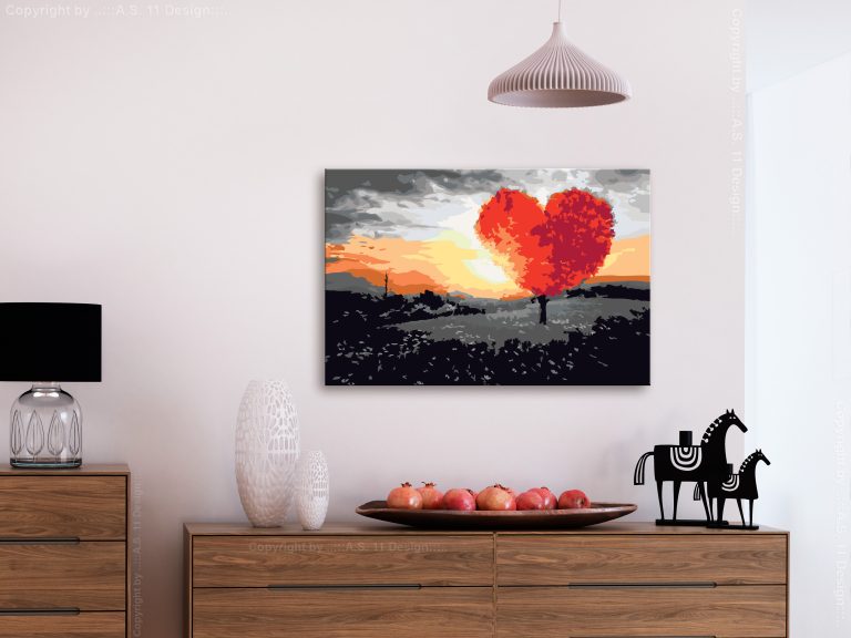 Malování podle čísel – Heart-Shaped Tree (Sunrise) Malování podle čísel – Heart-Shaped Tree (Sunrise)