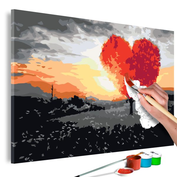 Malování podle čísel – Heart-Shaped Tree (Sunrise) Malování podle čísel – Heart-Shaped Tree (Sunrise)