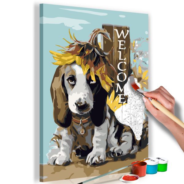 Malování podle čísel – Dog Barking Malování podle čísel – Dog Barking