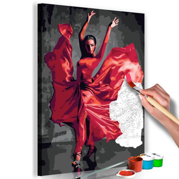 Malování podle čísel – Red Dress Malování podle čísel – Red Dress