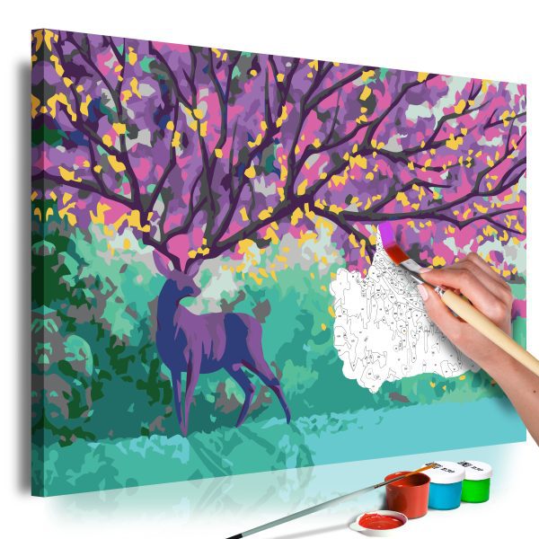 Malování podle čísel – Purple Deer Malování podle čísel – Purple Deer