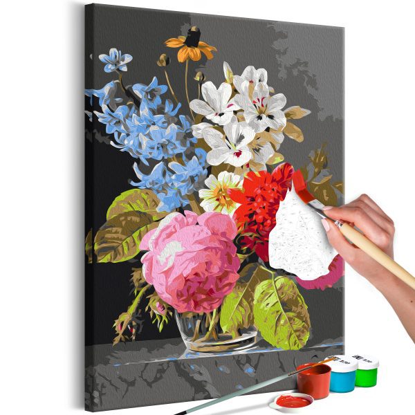 Malování podle čísel – Bouquet in a Glass Malování podle čísel – Bouquet in a Glass
