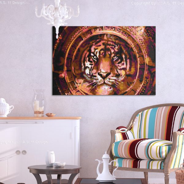 Malování podle čísel – Tiger and Ornaments Malování podle čísel – Tiger and Ornaments