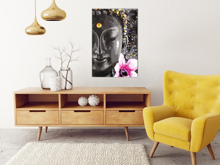 Malování podle čísel – Buddha and Flower Malování podle čísel – Buddha and Flower