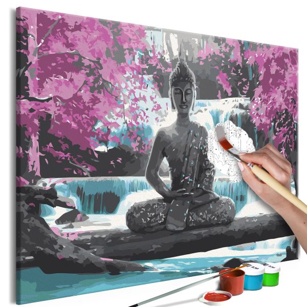 Malování podle čísel – Buddha in Black and White Malování podle čísel – Buddha in Black and White