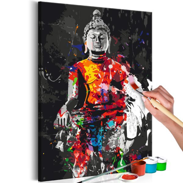 Malování podle čísel – Buddha in Red Malování podle čísel – Buddha in Red