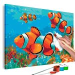 Malování podle čísel – Gold Fishes Malování podle čísel – Gold Fishes