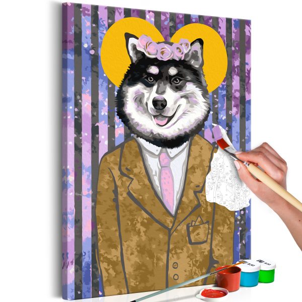 Malování podle čísel – Dog in Suit Malování podle čísel – Dog in Suit
