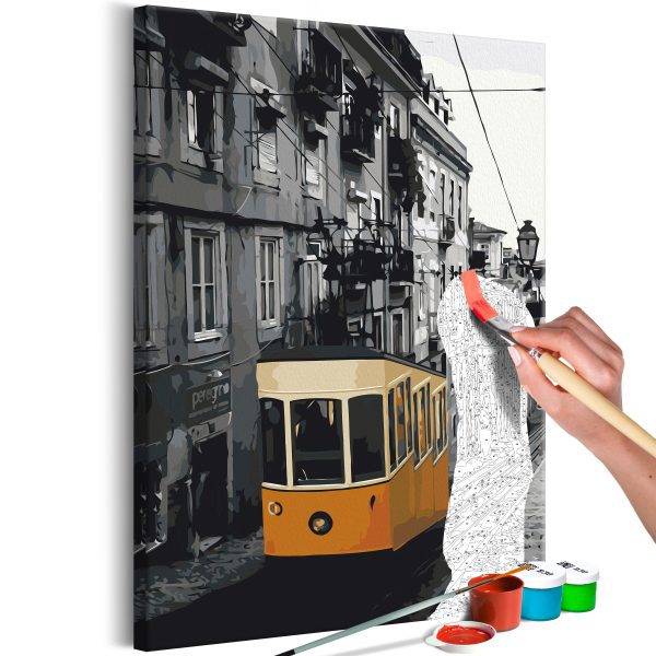 Malování podle čísel – Tram in Lisbon Malování podle čísel – Tram in Lisbon