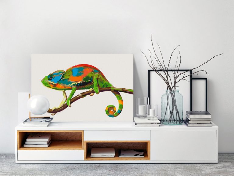 Malování podle čísel – Chameleon Malování podle čísel – Chameleon