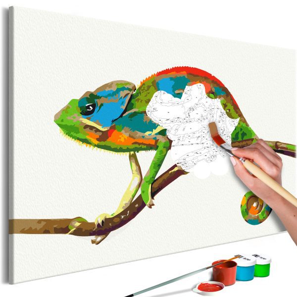 Malování podle čísel – Chameleon Malování podle čísel – Chameleon