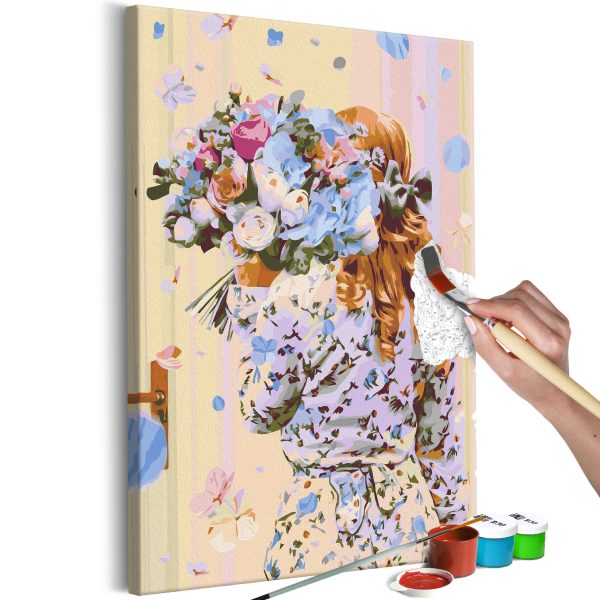 Malování podle čísel – Hydrangea Girl Malování podle čísel – Hydrangea Girl