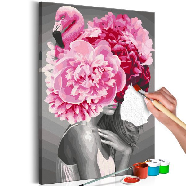 Malování podle čísel – Flamingo Girl Malování podle čísel – Flamingo Girl
