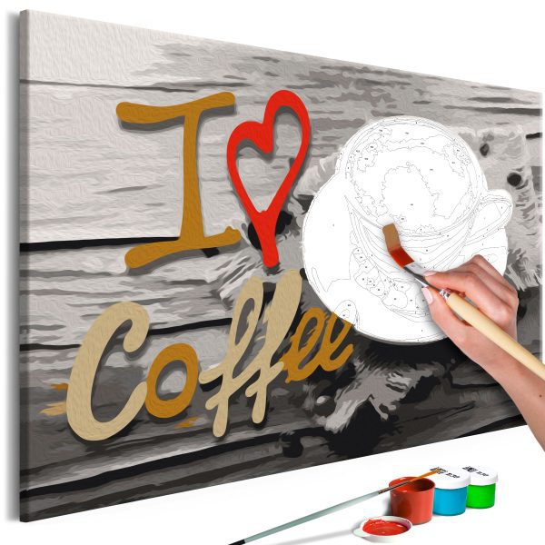 Malování podle čísel – I Love Coffee Malování podle čísel – I Love Coffee