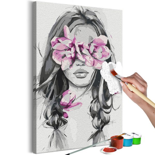 Malování podle čísel – Flowers On Eyes Malování podle čísel – Flowers On Eyes