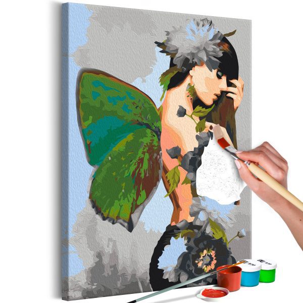 Malování podle čísel – Butterfly Woman Malování podle čísel – Butterfly Woman