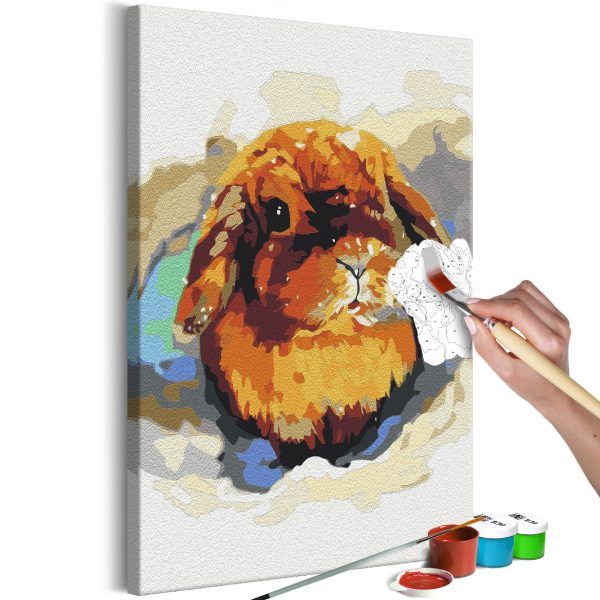 Malování podle čísel – Bunny in the Rain Malování podle čísel – Bunny in the Rain