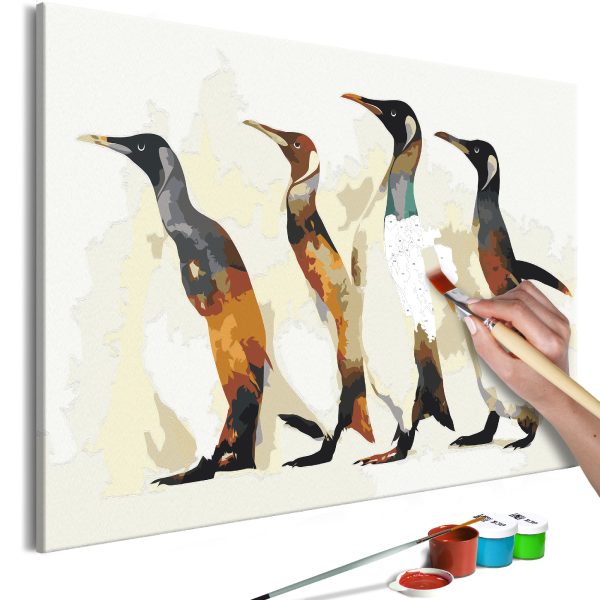 Malování podle čísel – Penguin Family Malování podle čísel – Penguin Family