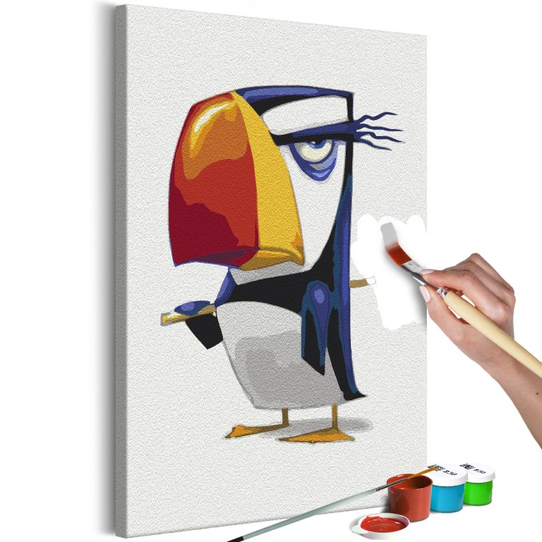 Malování podle čísel – Grumpy Penguin Malování podle čísel – Grumpy Penguin