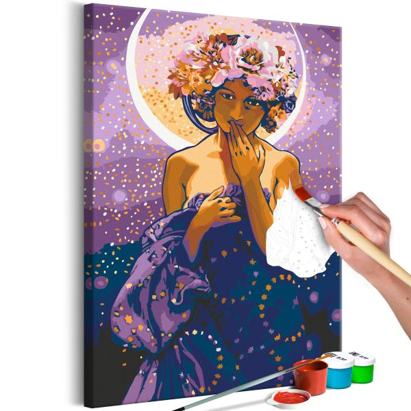 Malování podle čísel – Moon Woman Malování podle čísel – Moon Woman