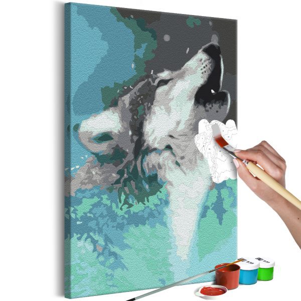 Malování podle čísel – Howling Wolf Malování podle čísel – Howling Wolf