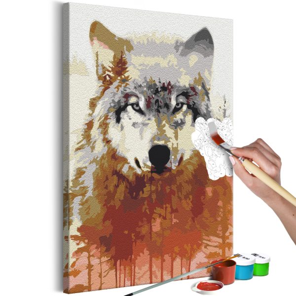 Malování podle čísel – Wolves in Love Malování podle čísel – Wolves in Love
