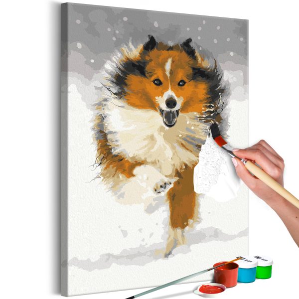 Malování podle čísel – Running Dog Malování podle čísel – Running Dog