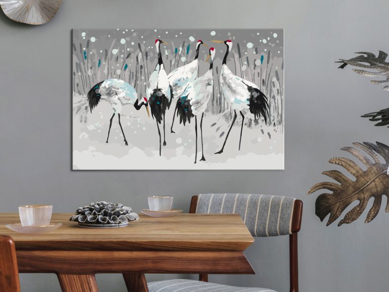Malování podle čísel – Stork Family Malování podle čísel – Stork Family