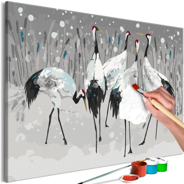 Malování podle čísel – Stork Family Malování podle čísel – Stork Family