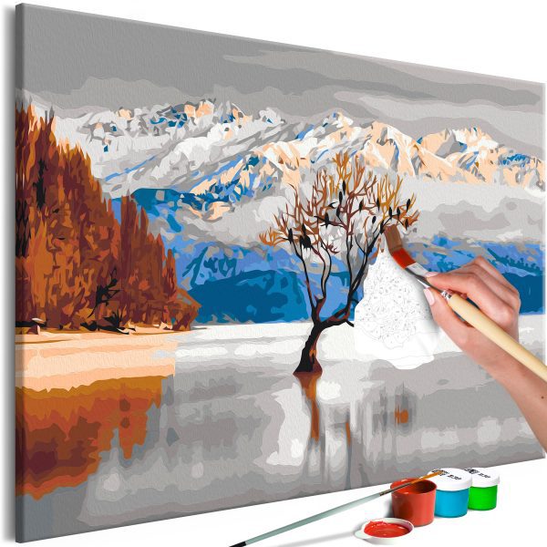 Malování podle čísel – Wanaka Lake Malování podle čísel – Wanaka Lake