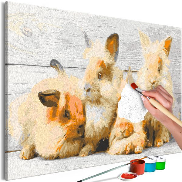 Malování podle čísel – Four Bunnies Malování podle čísel – Four Bunnies